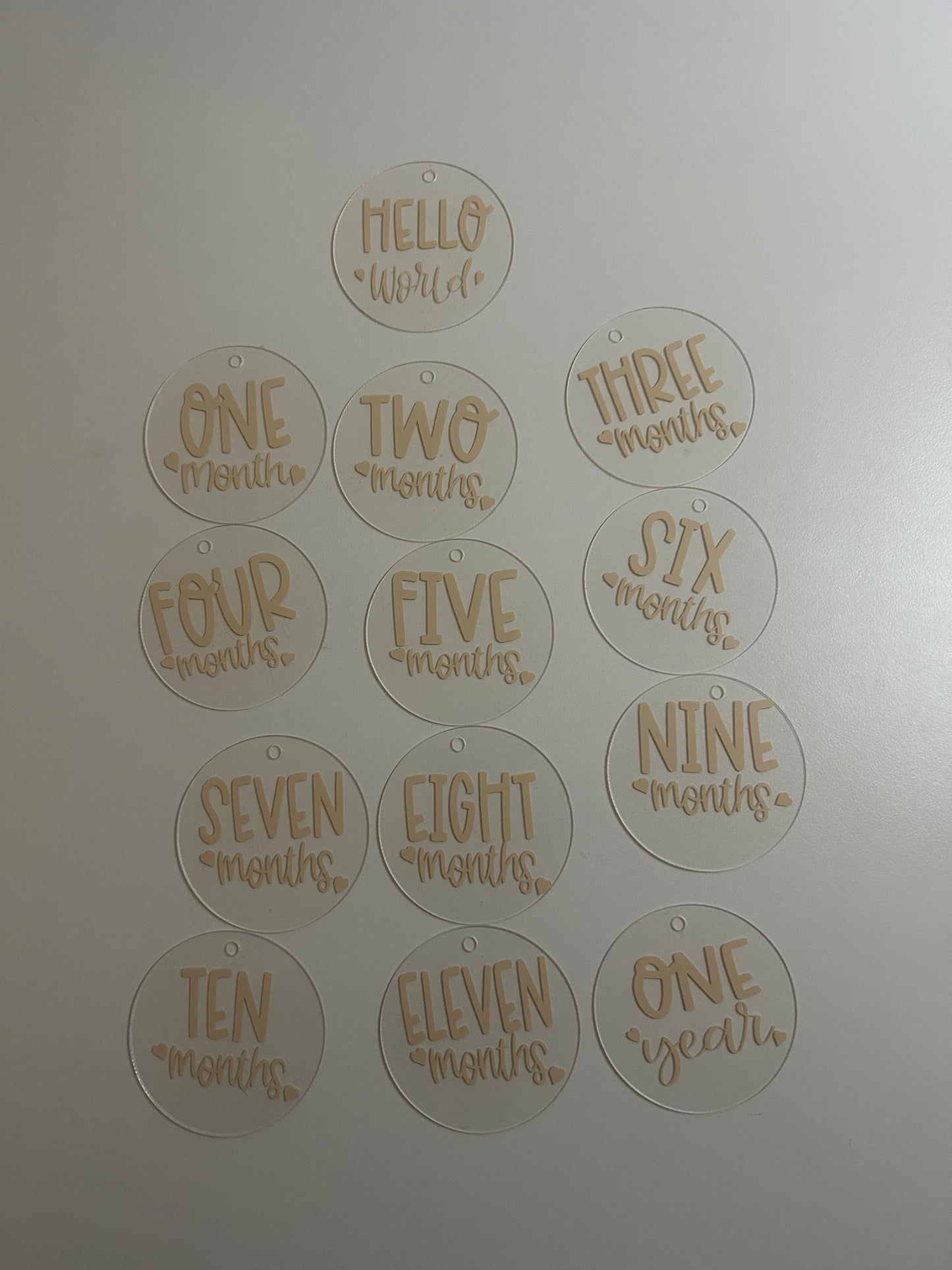 Acrylic Baby Milestone Plaques
