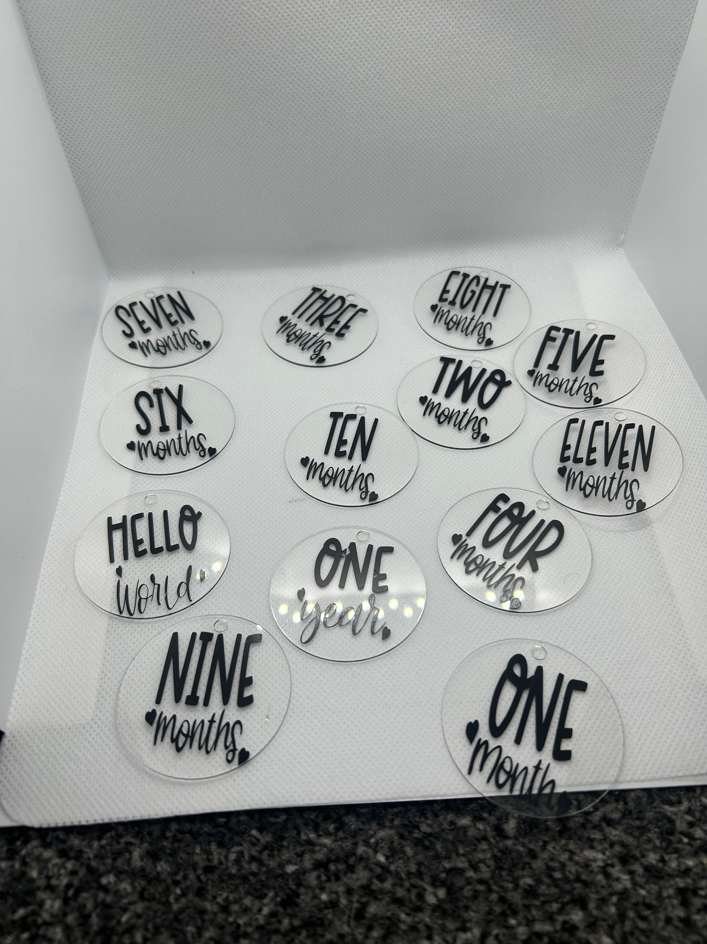 Acrylic Baby Milestone Plaques