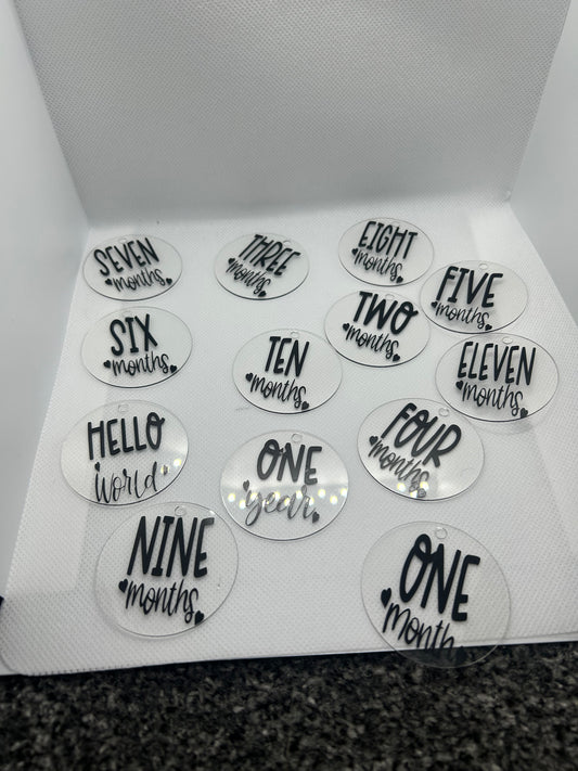 Acrylic Baby Milestone Plaques